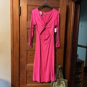 Old Navy Midi midriff cutout dress